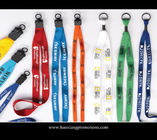 Cheap Custom colorful LOGO  Promotional Polyester Lanyards with your size