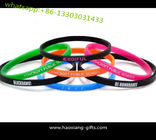 custom high quality promotional silicone wristband/bracelet with your logo