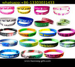 glow in dark 1/2 inch cheap promotional  custom silicone wristband/bracelet