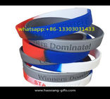 Promotion customized design embossed or debossed logo silicone wristband