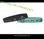 promotional printing logo glow in dark  customized silicone wristband/braclet