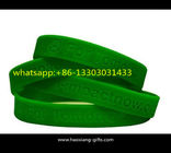 Custom Logo 202*12*2mm Promotion Gift Adjustable Silicon Wristbands/bracelets