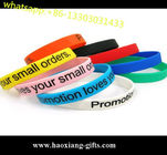 Cheap Custom Silicone Bracelet with Debossed/Embossed/Color Filled/Printed Logo