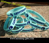 Manufacturer Fashion  light blue custom Silicone Wristband/braclet for Promotion