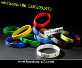 newest silicone wristband/bracelet with full printing logo for promotion