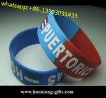 promotional high quality printed  glow in the dark silicone wristband/bracelet