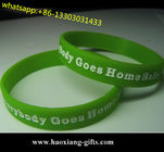Custom embossed/debossed/printed logo Silicone Wristband / silicone bracelet