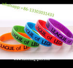 cheap custom silicone bracelets dual layer silicon wristband glow in dark