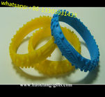 Custom Wide shape silicone wristband / QR CODE Printing silicone bracelet