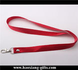 Cheap red color 20*900mm Custom logo for Promotional Polyester Lanyards