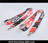 promotional custom brand name printing polyester lanyard with card holder