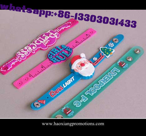 Best quality top selling newest fashion design silicone slap wristband for kids' toys