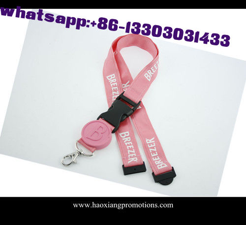 Fast delivery no MOQ custom 2*100cm pink sublimation lanyard for sale