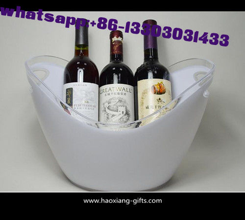 4L or 8L colorful printed  plastic ice bucket for beer with handle wholesale