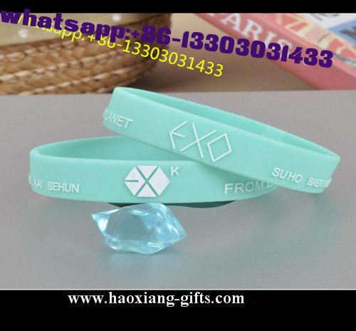 sport custom personalized rubber silicone wristband/bracelet with printing logo