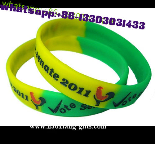 Silicone Jewelry Main Material and Unisex Gender custom silicone rubber wristband