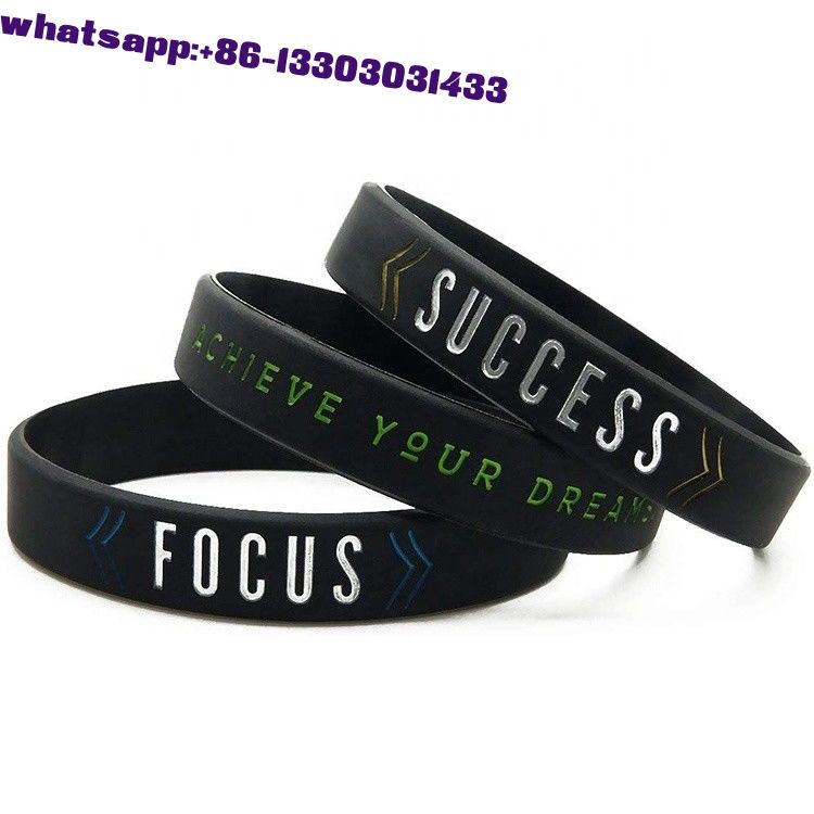 exported products Debossed logo 170*12*2mm custom silicone wristband bracelet for kids