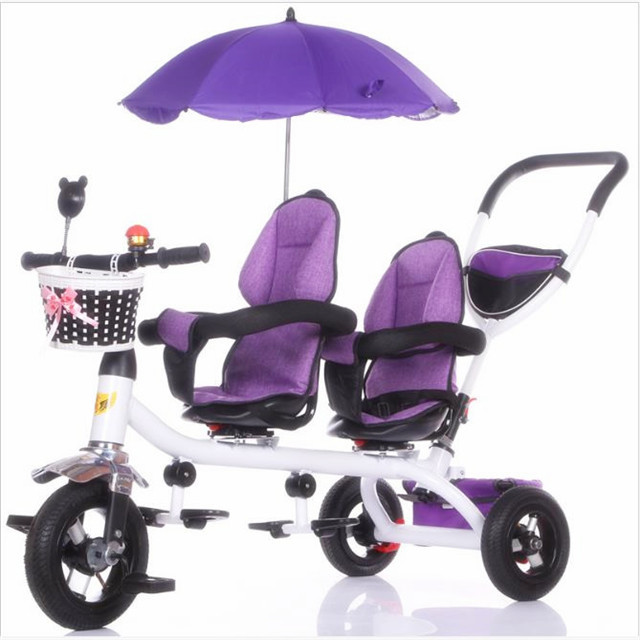twins Baby Stroller Tricycle For Kids Baby Carrier Tricycle For Children Baby Tricycle Bike With