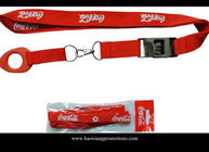 Cheap red color 20*900mm Custom logo for Promotional Polyester Lanyards