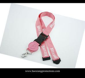 Fast delivery no MOQ custom 2*100cm pink sublimation lanyard for sale