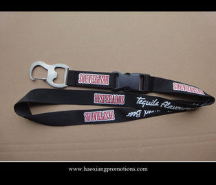 China factory good quality promotional custom 2*100cm black Polyester lanyard