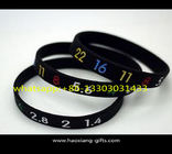 Promotional high quality fitness sports debossed custom silicone wristband