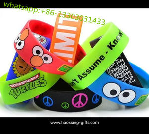 Personalized Cheap Custom Silicone Bracelet/ wristband glow in the dark