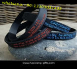 customized debossed logo silicone wristband&bracelet for festivals/party