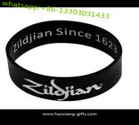 Cheap black custom silicone bracelet / wristband  with debossed logo