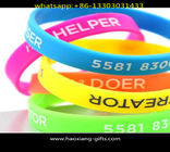 manufacture promotion printing logo colorful silicone wristband/bracelet