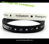 High quality gifts silicone wristband/bracelet debossed your logo in black color
