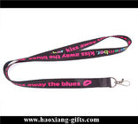 high quality 20*900mm sublimation printed logo lanyard with metal buckle for sale