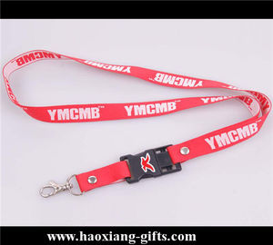 Hot sale custom 20*900mm polyester sublimation logo red lanyard