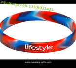 Factory designed printing color 202*15*2mm custom silicone wristbands/bracelet