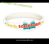 Factory custom shape promotional debossed silicone wristband/ bracelet