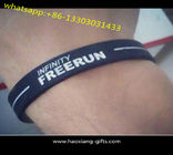 Cheap Customized embossed  Logo Silicone Wristband for sport&marrying