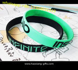 Custom Logo 202*12*2mm Promotion Gift Adjustable Silicon Wristbands/bracelets