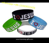 popular promotional Customized blue silicone wristband/bracelet embossed logo