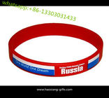 custom silicone wristband/bracelet glow in dark double color 1/2 inches