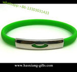fashion magnetic energy  silicone wristband/bracelet as your design logo