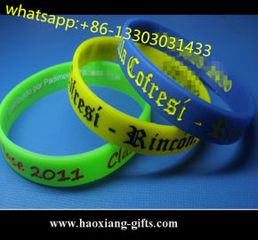 Manufacturer Fashion  light blue custom Silicone Wristband/braclet for Promotion