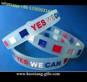 hot sale fashion false diamond cheap custom silicone wristband/bracelet