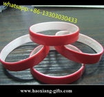 cheapest custom thin silicone bracelets in neon color and glow in the dark