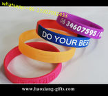 High Quality custom logo 150*12*2mm  Nfc luminous silicone wristbands/bracelet