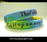 eco-friendly free sample custom debossed coloring silicone wristband/bracelet