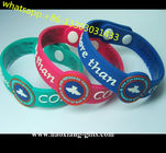 colorful promotional gifts embossed-debossed silicone bracelet/silicone wristband