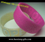 new products arts and crafts rubber gift silicone bracelet for promotional gift