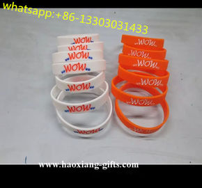 Letter Theme and Business Gift Use glow in dark color silicone bracelets