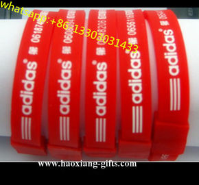 Hot Sale Double Sided Custom Cheap Silicon Bracelet Silicone wristband For Gift