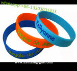 debossed logo and text Theme for Wedding Decoration & Gift Use Silicone Wristbands